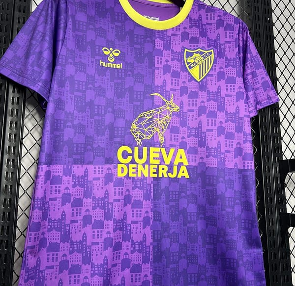 24/25 Malaga Purple Pre-match Training Jersey - Image 4