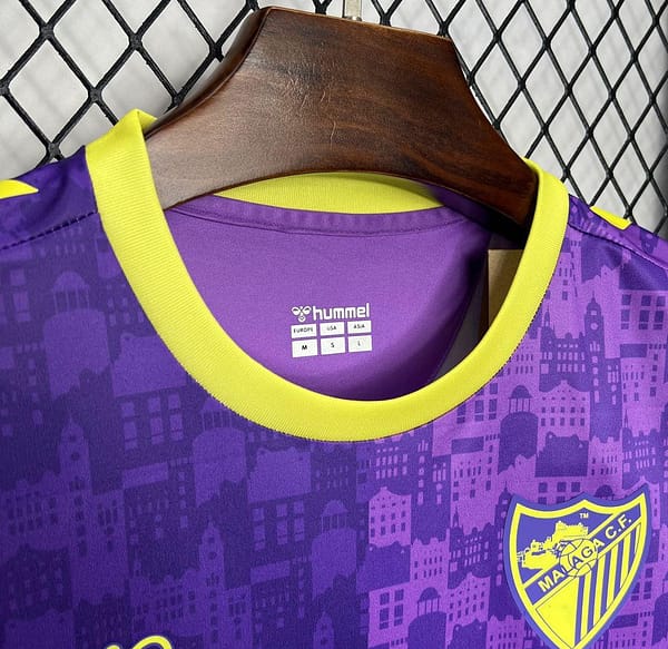 24/25 Malaga Purple Pre-match Training Jersey - Image 7