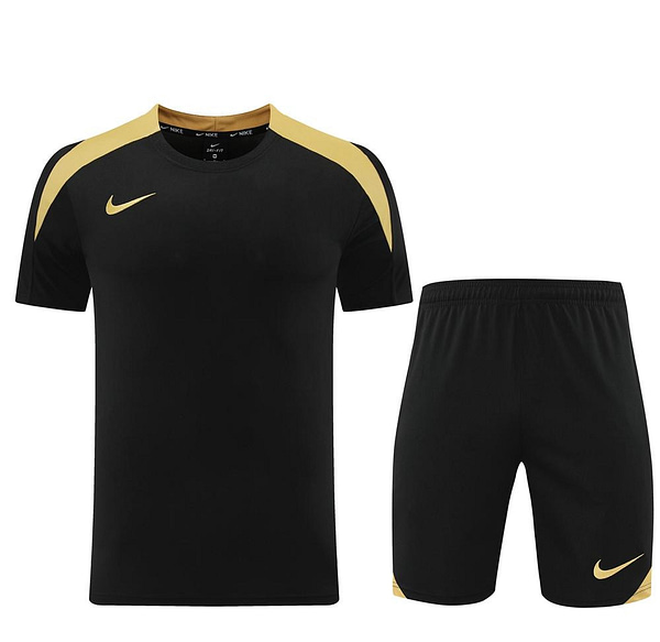 24/25 Nike Black/Golden Short Sleeve Jersey+Shorts - Image 21