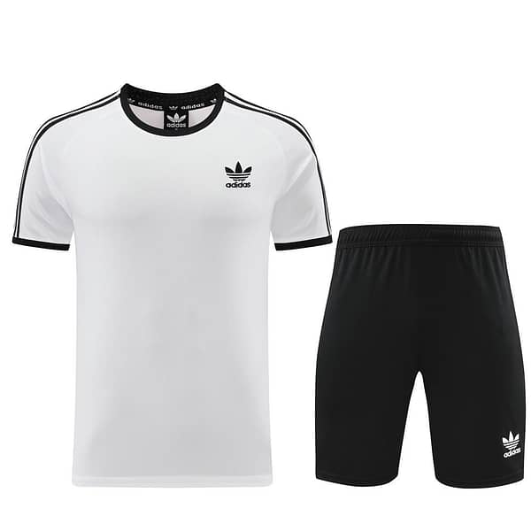 24/25 Adidas Original White Short Sleeve Jersey+Shorts - Image 16