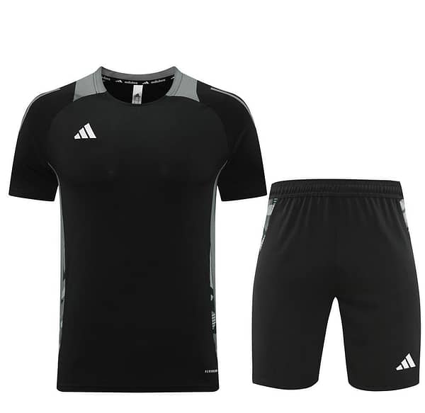 24/25 Adidas Black Short Sleeve Jersey+Shorts - Image 16