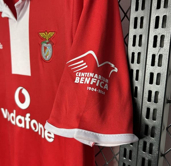 2004/05 Benfica Home Retro Jersey - Image 4