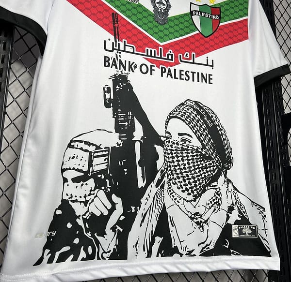 2024/25 CD Palestino White Graffiti Jersey - Image 4