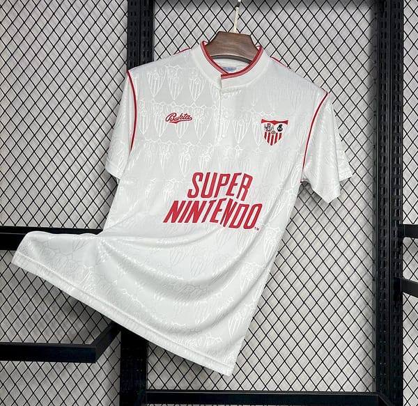 Retro 91/92 Sevilla FC Home Jersey - Image 2
