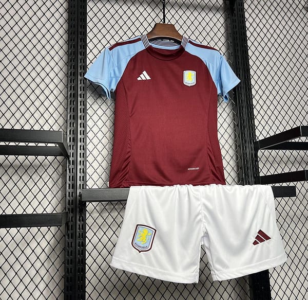 24/25 Kids Aston Villa Home Jersey - Image 3