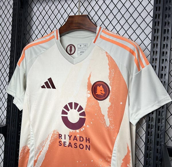 24/25 AS Roma Away White Jersey - Image 4