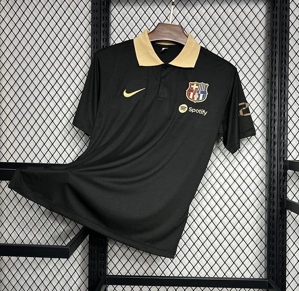 24/25 Barcelona Polo Black Jersey - Image 2