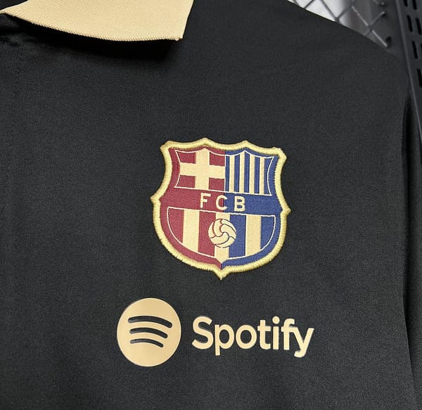 24/25 Barcelona Polo Black Jersey - Image 4