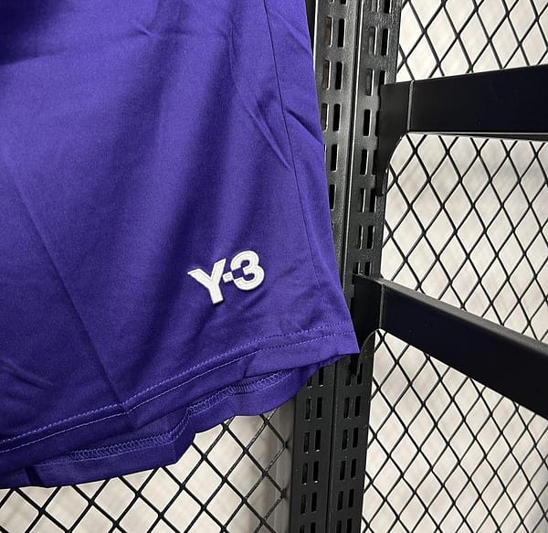 24/25 Real Madrid x Y3 Purple Special Edition Shorts - Image 4