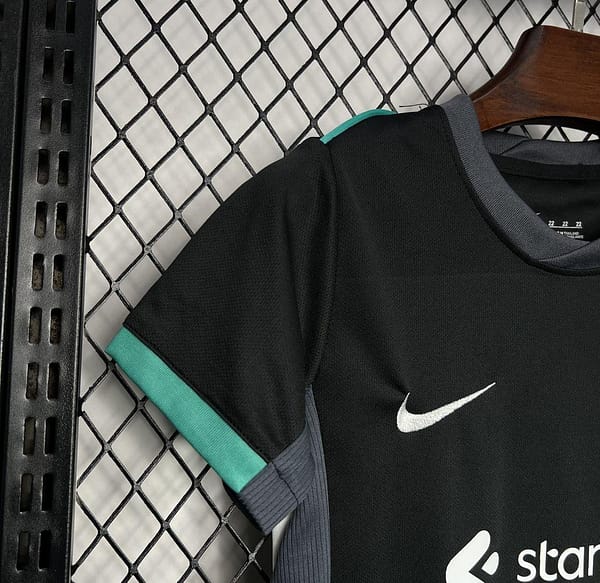 24/25 Kids Liverpool Away Black Jersey - Image 3