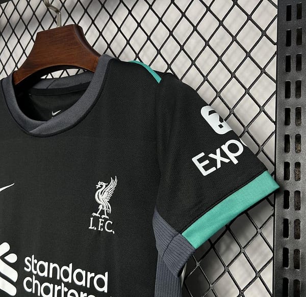 24/25 Kids Liverpool Away Black Jersey - Image 6