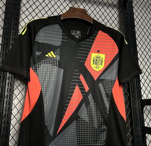 2024 Spain Euro Goalkeeper Black Jersey - Image 3