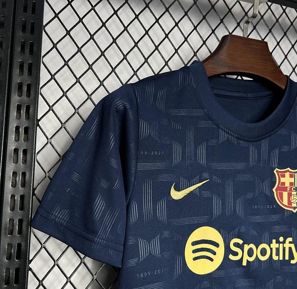 24/25 Kids Barcelona Away Navy Jersey - Image 4