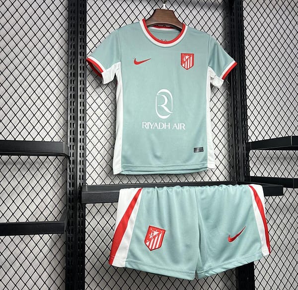 24/25 Kids Atletico Madrid Away Jersey - Image 5
