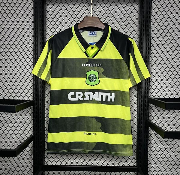 Retro 96/97 Celtic Away Yellow/Black Jersey