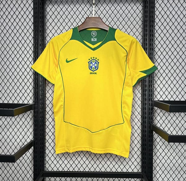 Retro 2004 Brazil Home Jersey - Image 4