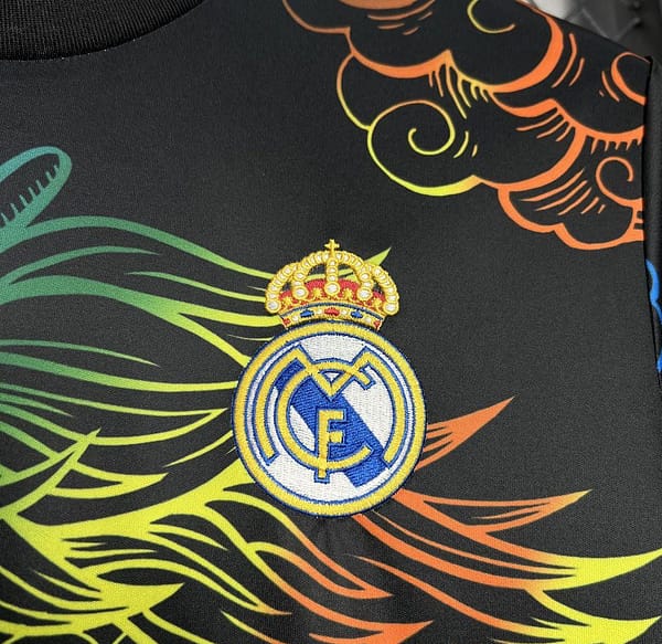 24/25 Real Madrid Black Multi-Color Dragon Special Jersey - Image 5