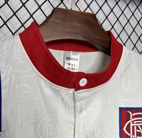 Retro 96/97 Glasgow Rangers Away White Jersey - Image 5