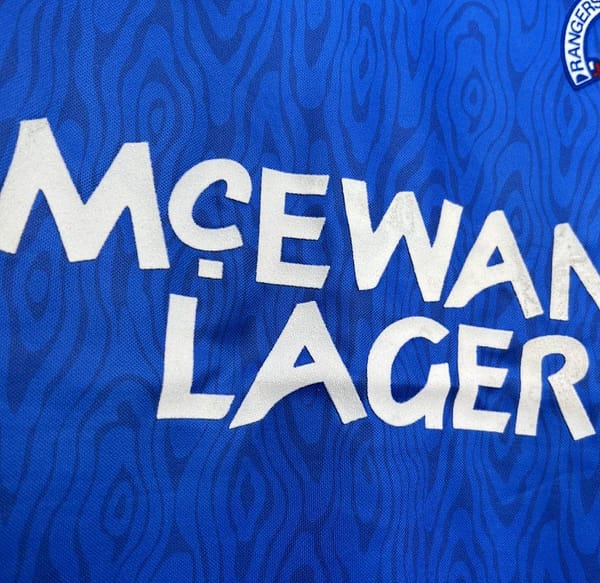 Retro 90/92 Glasgow Rangers Home Jersey - Image 3