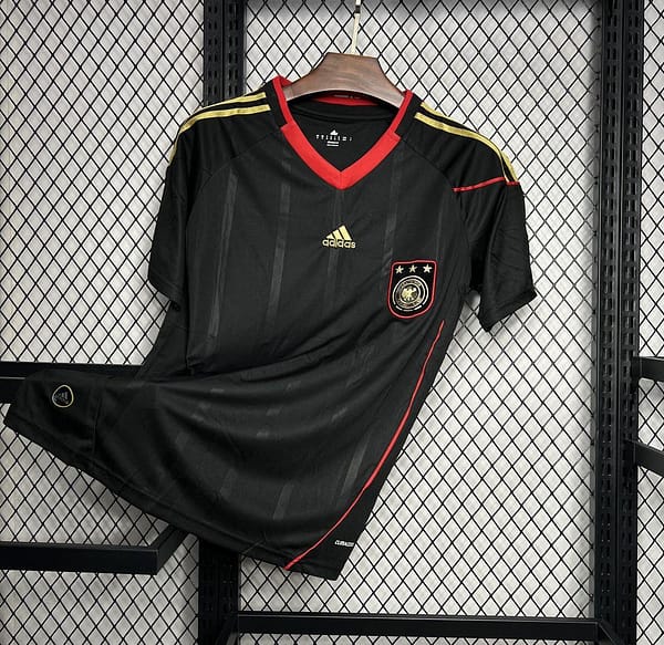 Retro 2010 Germany Away Black Jersey - Image 2