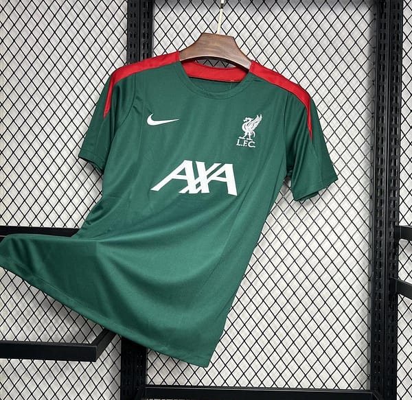 24/25 Liverpool Dark Green Pre-match Jersey - Image 2