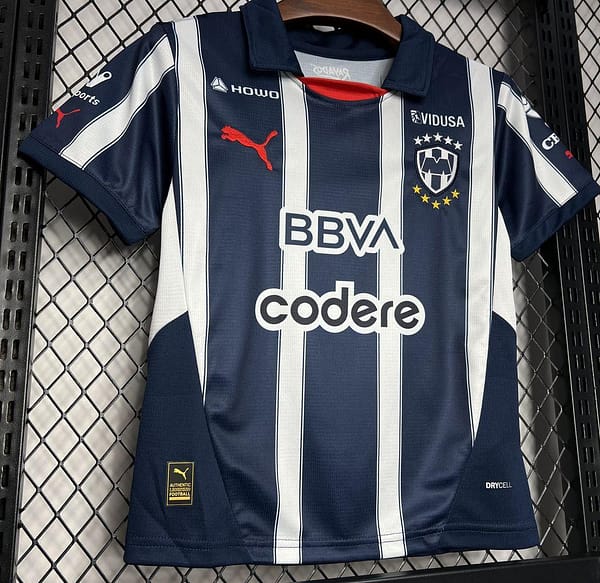 24/25 Kids Monterrey Home Jersey - Image 3