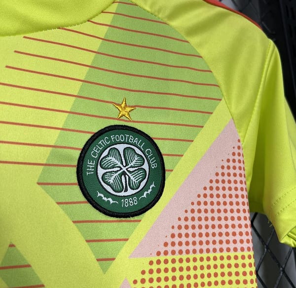24/25 Kids Celtic Goalkeeper Yellow Jersey - Image 4