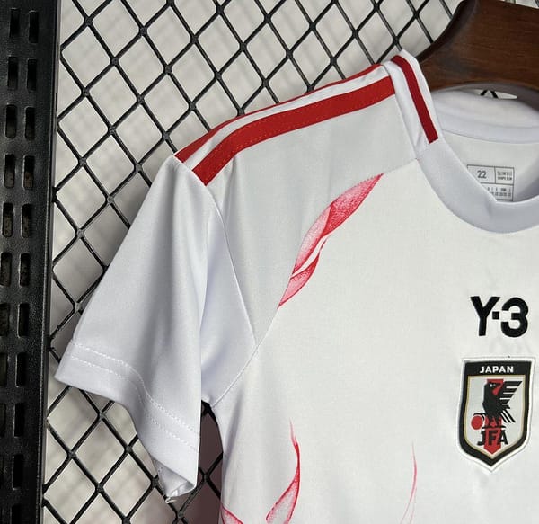 2024 Kids Japan Away White Jersey - Image 3