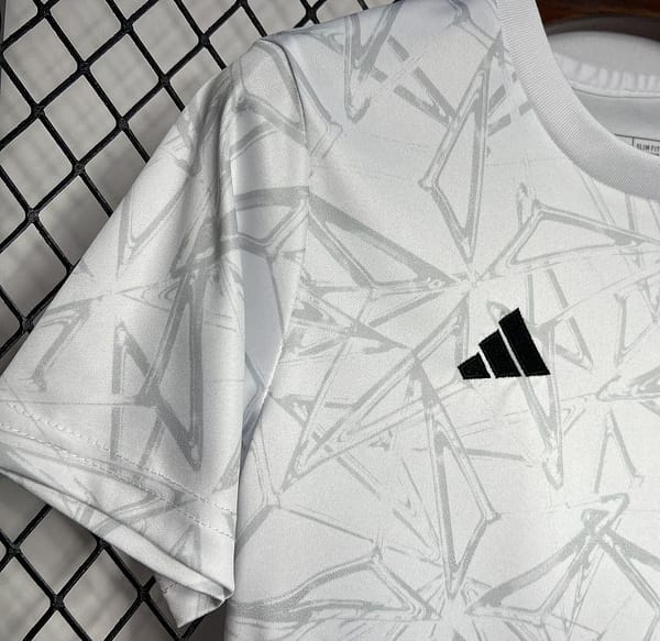 24/25 Kids Real Madrid White Pre-match Training Jersey - Image 5