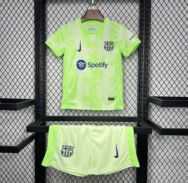 24/25 Kids Barcelona Third Green Jersey