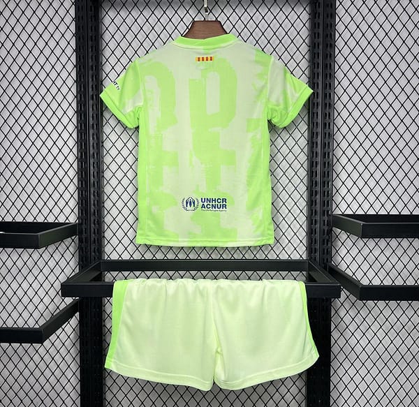 24/25 Kids Barcelona Third Green Jersey - Image 3