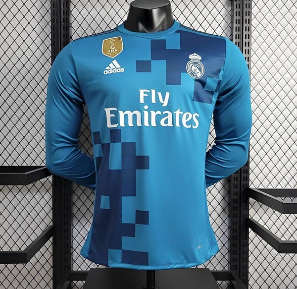 Retro 17/18 Real Madrid Third Long Sleeve Jersey