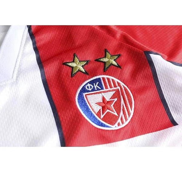 Retro 95/97 Red Star Belgrade Home Jersey - Image 6