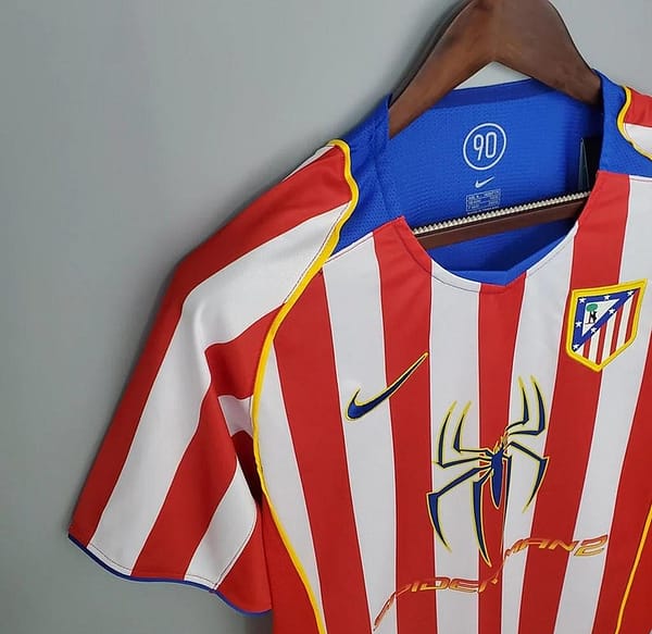 Retro 04/05 ATLETICO MADRID SPIDER MAN Home Jersey - Image 3