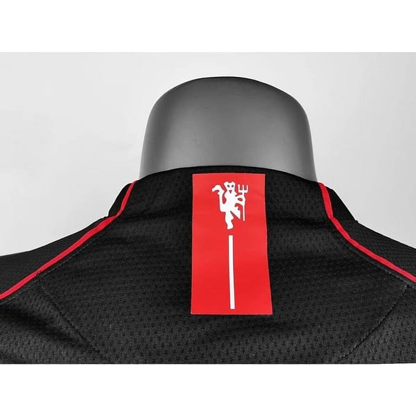 Retro 07/08 Manchester United Away Black Long Sleeve Jersey - Image 6