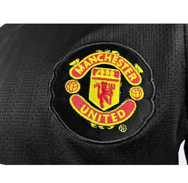 Retro 07/08 Manchester United Away Black Long Sleeve Jersey - Image 7