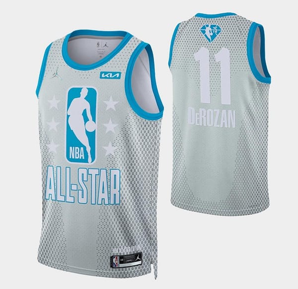 Adult 2022 All-Star DeMar DeRozan Gray Jersey