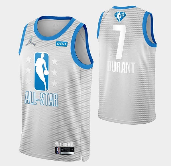 Adult 2022 All-Star Kevin Durant Gray Jersey