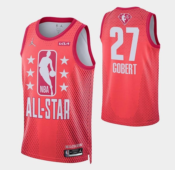 Adult 2022 All-Star Rudy Gobert Maroon Jersey