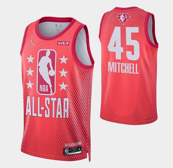Adult 2022 All-Star Donovan Mitchell Maroon Jersey