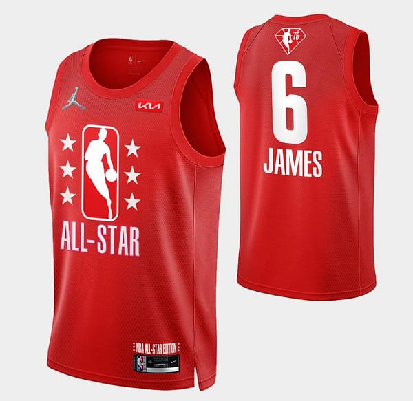 Adult 2022 All-Star LeBron James Red Jersey