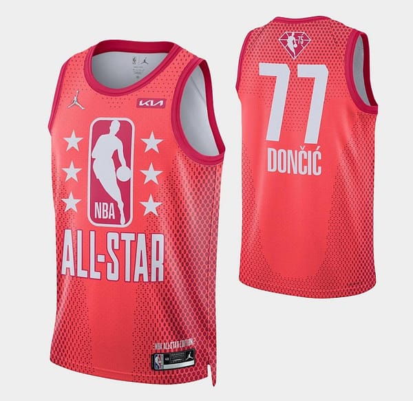 Adult 2022 All-Star Luka Doncic Maroon Jersey