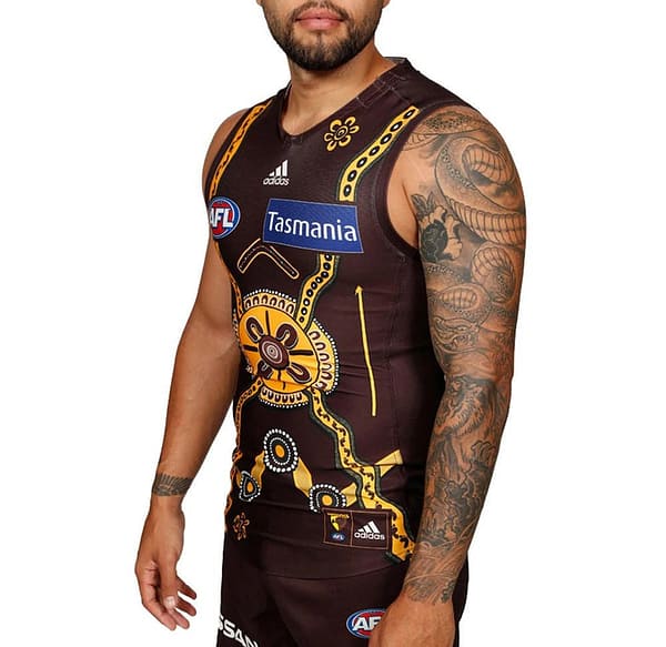 Hawthorn Hawks 2020 Mens Indigenous Football Guernsey - Image 2