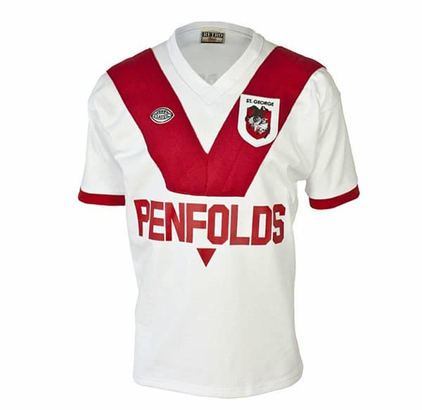 St George Dragons 1979 Retro Rugby League Jersey
