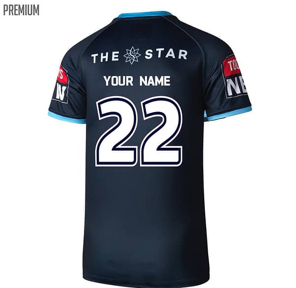 NSW Blues State of Origin 2022 Men's Captains Run Jersey - Image 3