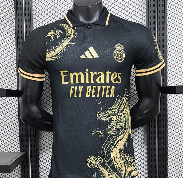 Player Version 24/25 Real Madrid Black/Golden Specail Jersey