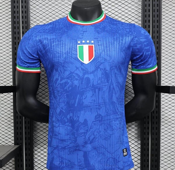 Player Version 2024 Italy Michelangelo Blue Special Training Jersey