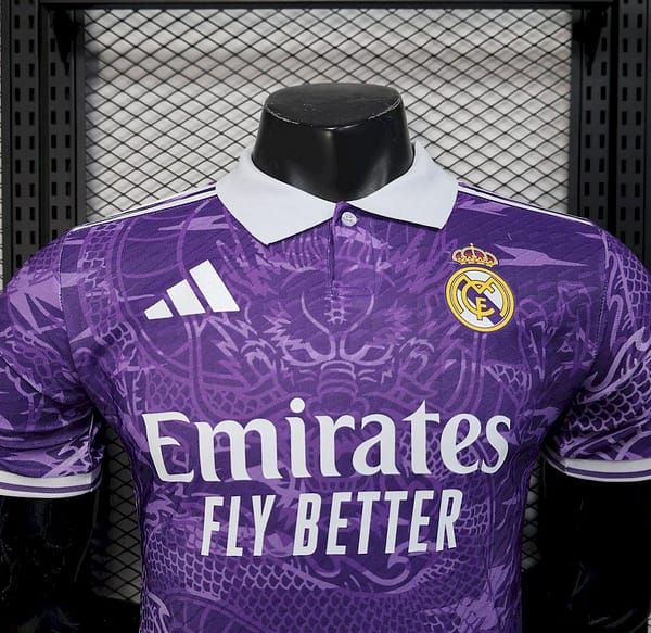 25/26 Player Version Real Madrid Purple Special Edition Jersey - Image 6