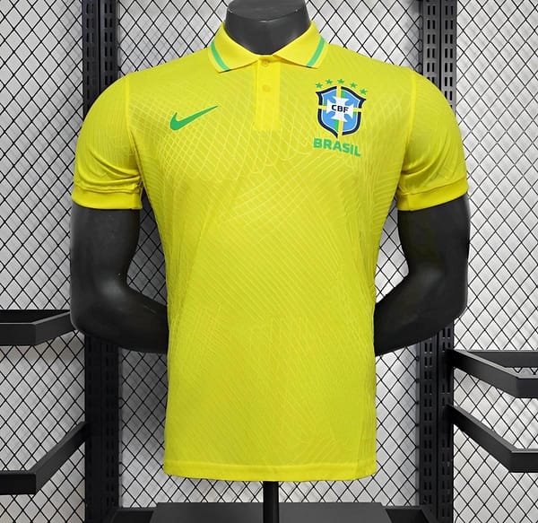 25/26 Player Version Brazil POLO Yellow Jersey