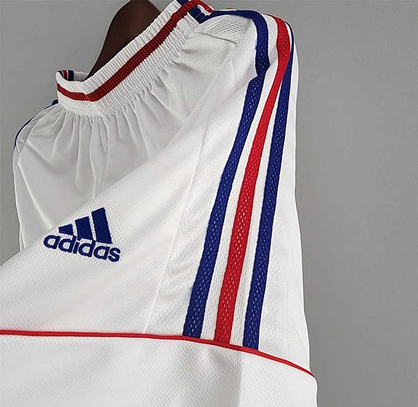 Retro 1998 France Home White Shorts - Image 4